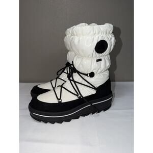 Pajar Womens Taya Nylon High Waterproof Winter Snow Boots 9.5 Traction Sole Mint